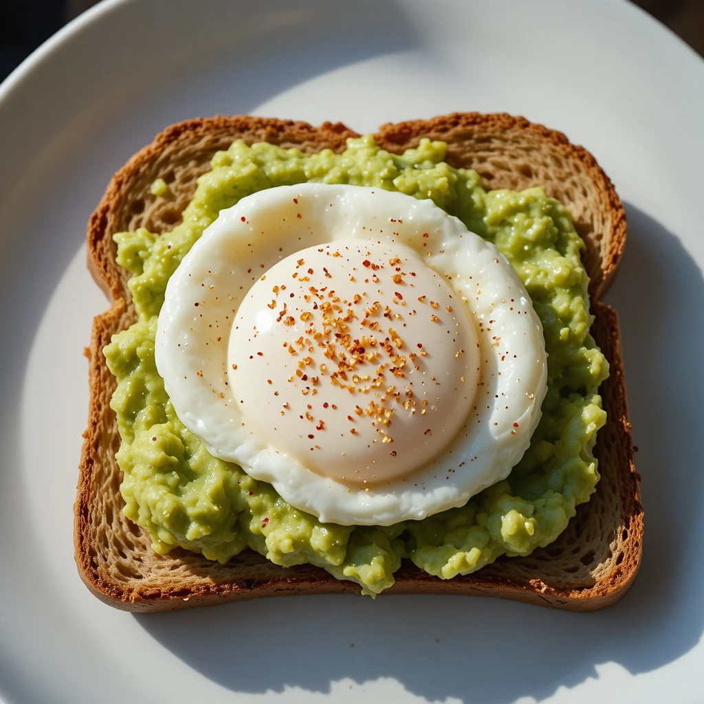 Whole-Grain Avocado Toast with Poached Egg