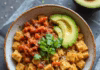 Probiotic-Packed Kimchi & Tofu Scramble Bowl