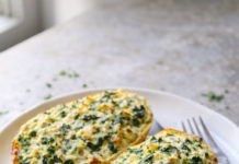 Spinach-Artichoke Spaghetti Squash Boats (Healthy & Comfort Style)