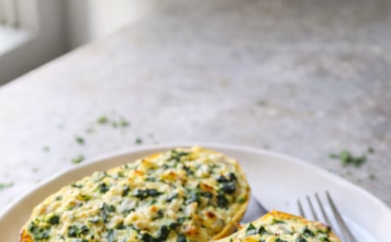 Spinach-Artichoke Spaghetti Squash Boats (Healthy & Comfort Style)